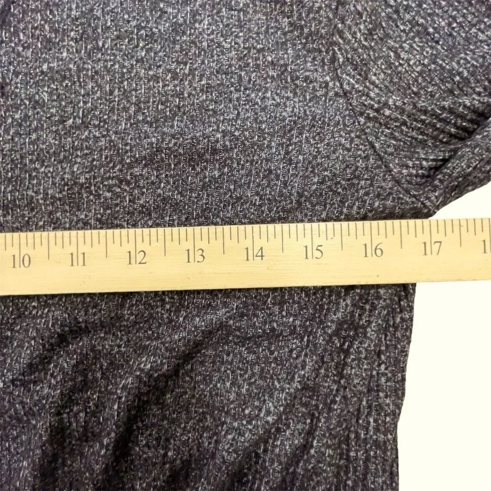 Justice Girl's Sweater Heathered Black Long Sleeve Size 8